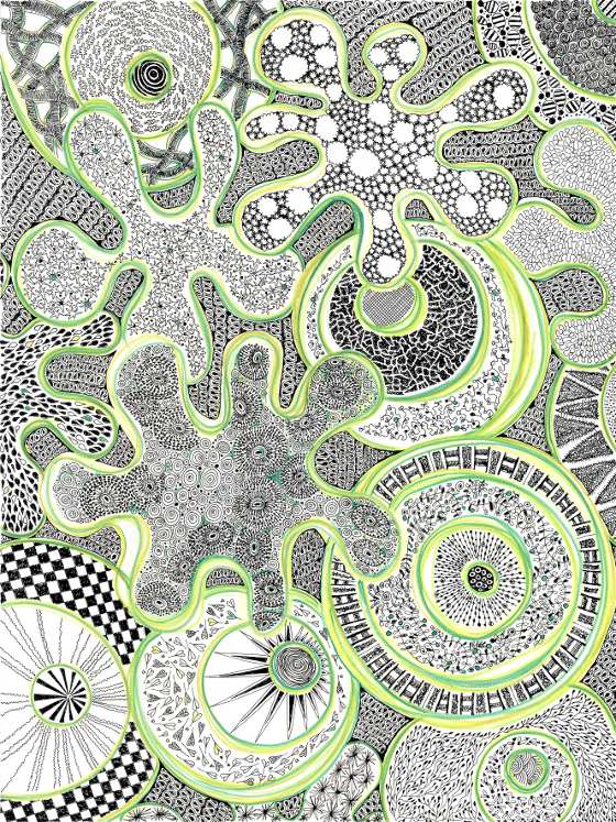 Shapes 1 a print by Fiona Willis